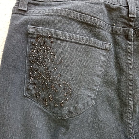 NYDJ Dark Wash Embellished Pockets Bootcut Jeans - Picture 6 of 12